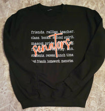 Load image into Gallery viewer, Choose your School Spirit Typography Sweatshirt