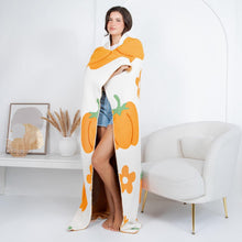 Load image into Gallery viewer, Floral Pumpkin Blanket Preorder (ETA 10/20)