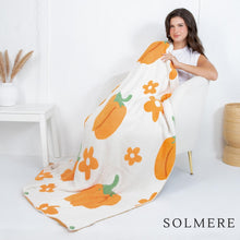 Load image into Gallery viewer, Floral Pumpkin Blanket Preorder (ETA 10/20)