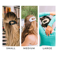 Load image into Gallery viewer, Teletie Almond Beige Round Flat Clip
