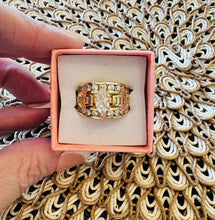 Load image into Gallery viewer, Victoria Gold Tone Stacked Ring Set