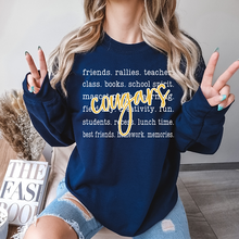 Load image into Gallery viewer, Choose your School Spirit Typography Sweatshirt