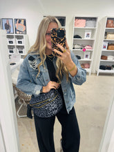 Load image into Gallery viewer, Leopard Double Zip Bum Bag
