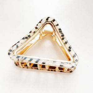 2" Leopard Metal Acetate Clip