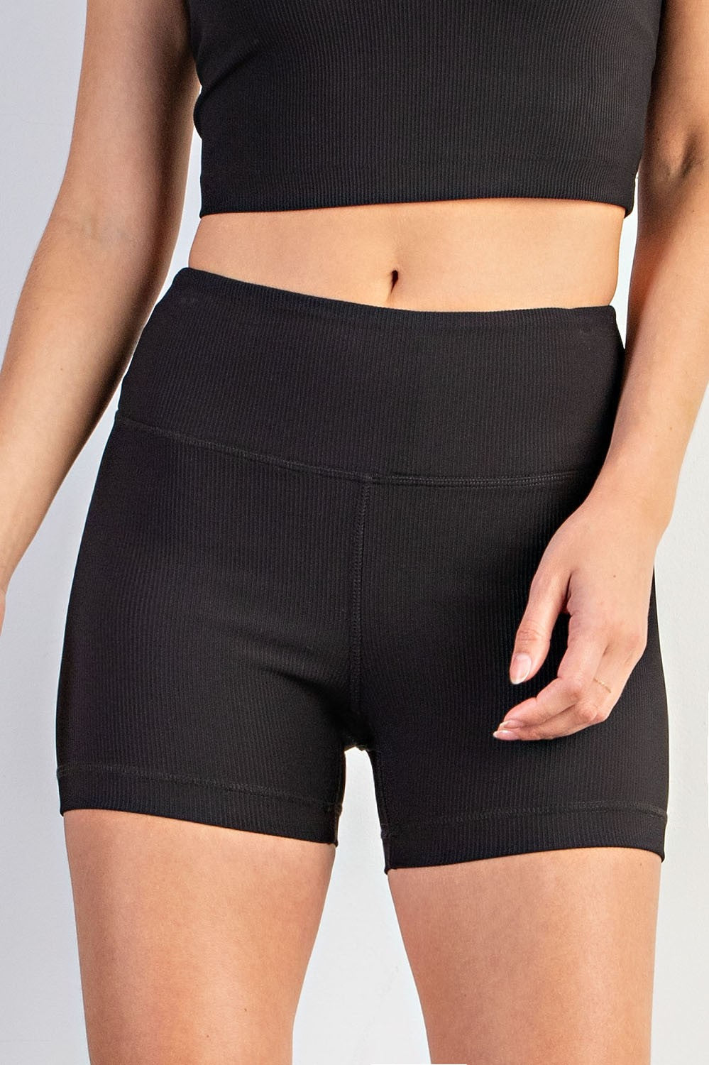 Ribbed Biker Short