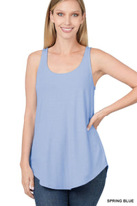 Spring Blue Scoop Tank