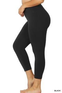 Zenana Cotton Capri Legging