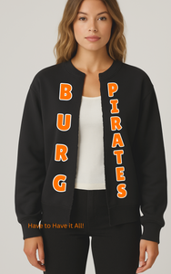 Burg School Spirit Raw Sweatshirt Cardigan Preorder