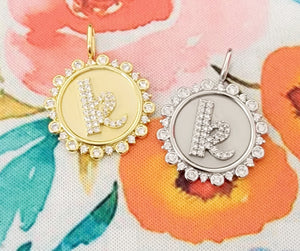 Vintage Coin Initial Charm Preorder 7-10 days