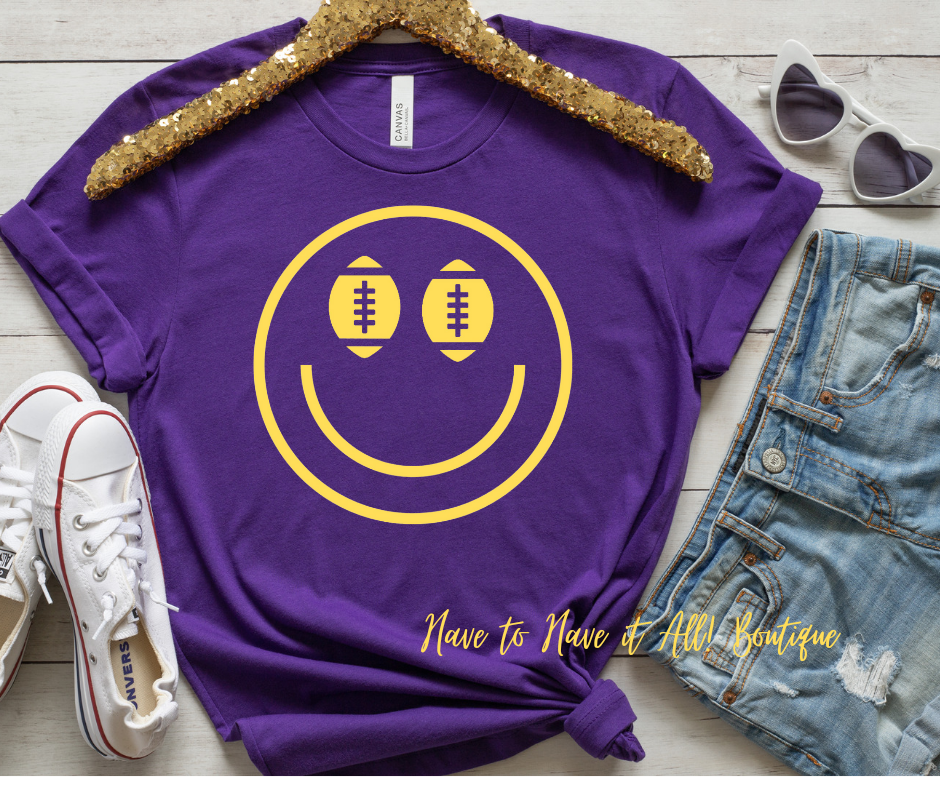 Purple & Yellow Smile Tee Preorder