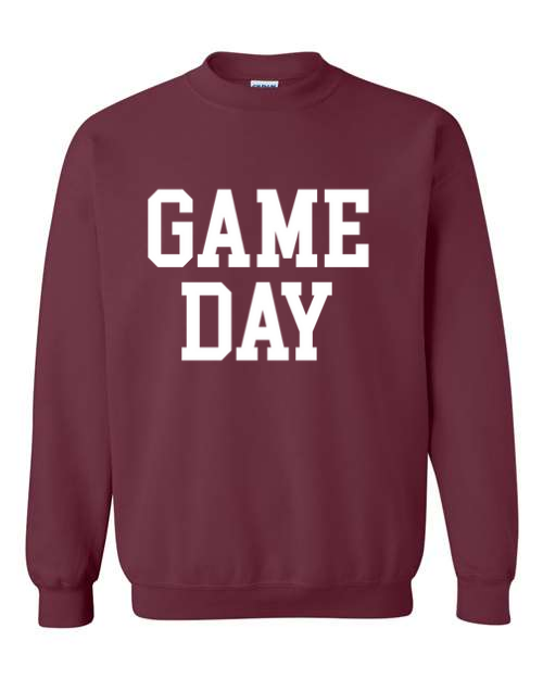 Maroon & White Game Day Sweatshirt