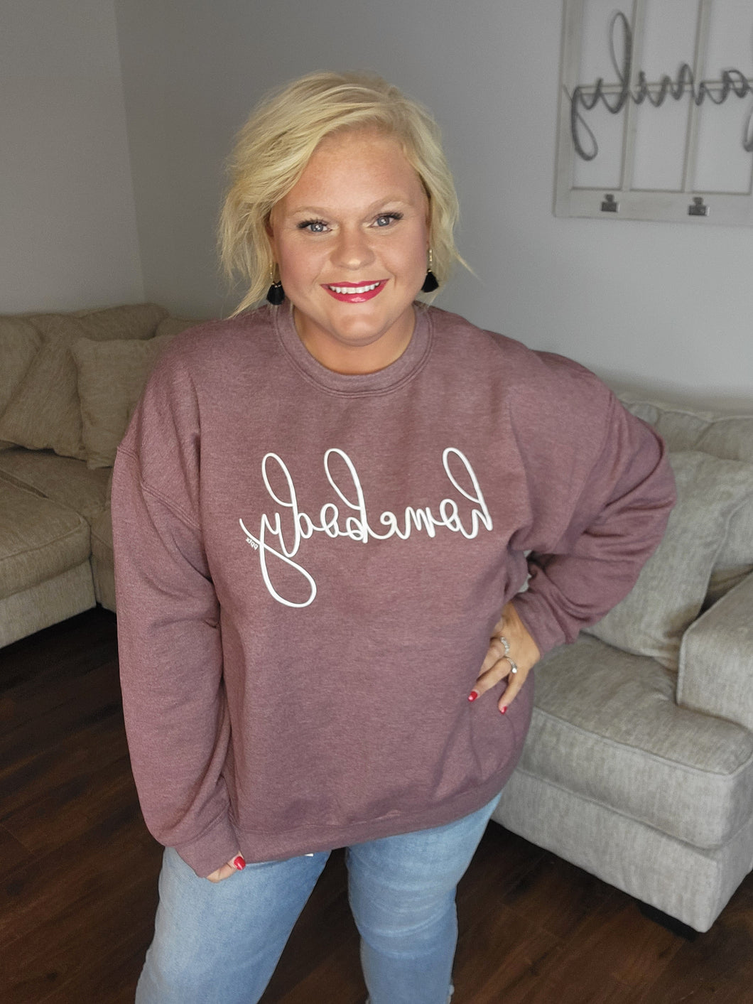 Heather Maroon Homebody Sweatshirt