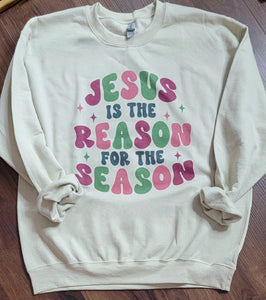 Vintage Jesus is the Reason For The Season Sweatshirt