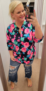 Wild about Roses Blouse