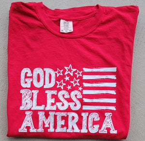 God Bless America Comfort Colors Tee (2-3 day)