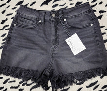 Load image into Gallery viewer, Zenana Washed Black Denim Shorts
