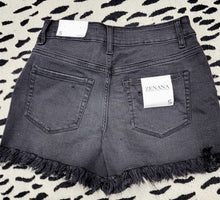 Load image into Gallery viewer, Zenana Washed Black Denim Shorts
