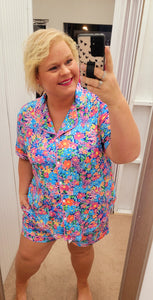 Multicolor Floral Shirley Pjs