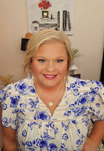 Load image into Gallery viewer, Blue Floral Top
