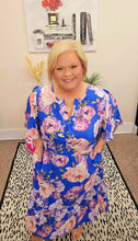 Load image into Gallery viewer, Spring Colorful Iris Midi Dress

