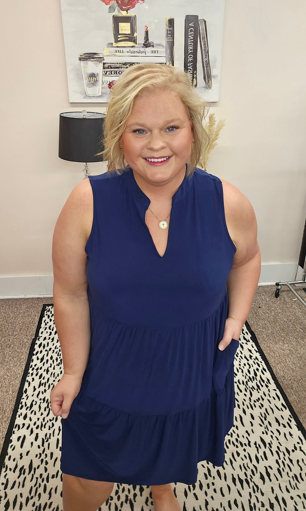 Navy Tank Dress