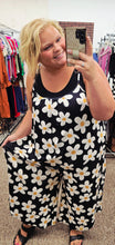Load image into Gallery viewer, Black Daisy Shirley Baggy Romper
