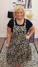 Load image into Gallery viewer, Leopard Tiered Overall Dress
