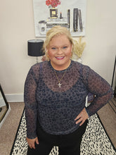 Load image into Gallery viewer, Shirley Thumbhole Mesh Top
