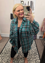 Load image into Gallery viewer, Perfect All the Time Green Flannel
