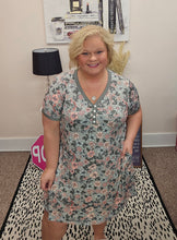Load image into Gallery viewer, Sage Floral Shirley Gown
