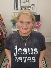 Load image into Gallery viewer, Jesus Saves Mineral Washed Tee
