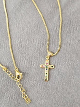 Load image into Gallery viewer, Summer Cross Necklace
