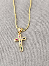 Load image into Gallery viewer, Summer Cross Necklace
