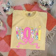 Load image into Gallery viewer, Custom Floral Yellow Tee Preorder

