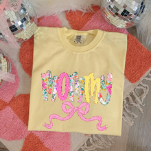 Load image into Gallery viewer, Custom Floral Yellow Tee Preorder
