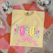 Load image into Gallery viewer, Custom Floral Yellow Tee Preorder
