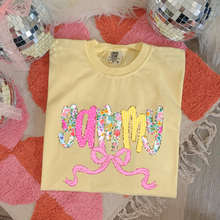 Load image into Gallery viewer, Custom Floral Yellow Tee Preorder

