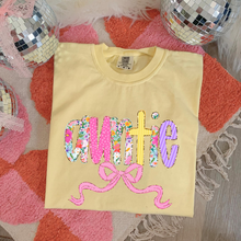 Load image into Gallery viewer, Custom Floral Yellow Tee Preorder
