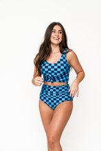 Load image into Gallery viewer, Checked Out Swim Top
