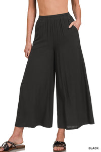 Wide Leg Black Pants