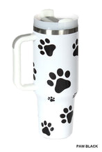 Load image into Gallery viewer, Paw Print 40 oz Tumbler
