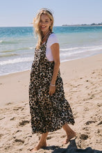 Load image into Gallery viewer, Leopard Tiered Overall Dress
