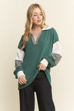 Load image into Gallery viewer, Green &amp; Stripes Top
