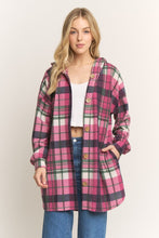 Load image into Gallery viewer, Magenta &amp; Green Shacket
