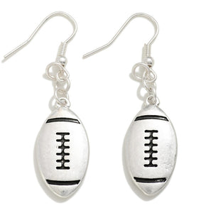 Silver Football Dangles