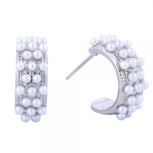Pearl Studded Hoop