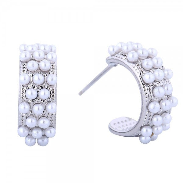 Pearl Studded Hoop