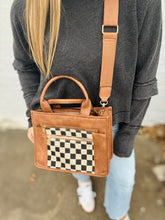 Load image into Gallery viewer, Checkmate Tote (includes crossbody strap)
