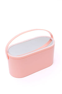 Portable Beauty Storage With LED Mirror: OS