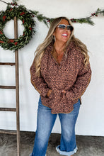 Load image into Gallery viewer, Leopard Puffer Pullover Preorder
